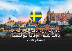 تطوع ممول بالكامل في السويد براتب شهري وإقامة مع تغطية السفر 2026